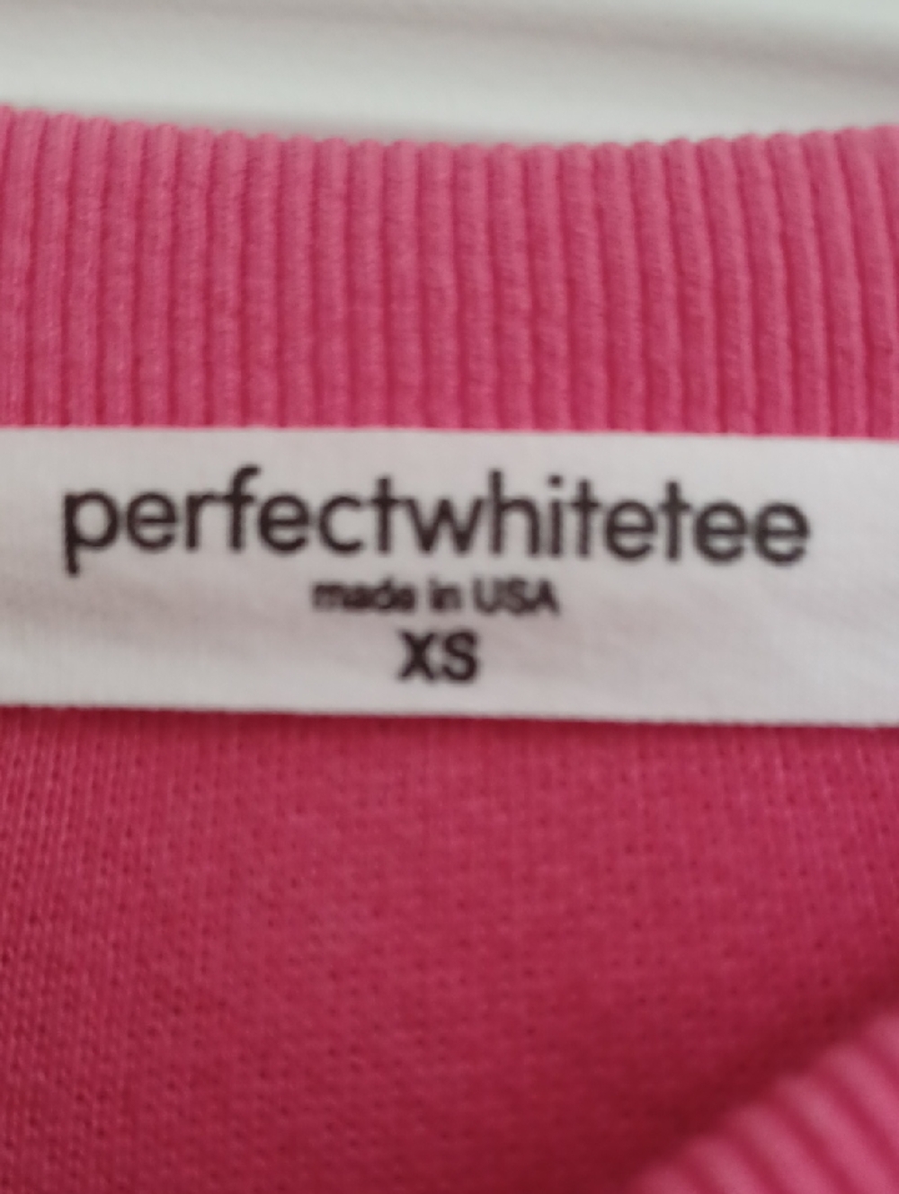 perfectwhitetee "Ziggy" Reverse Fleece Pink Crewneck Sweatshirt, Size XS - Picture 2 of 7